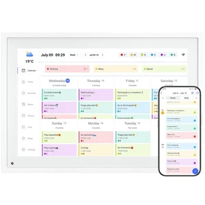 TABWEE P10 10.1" Calendario Digital y Gráfico de Tareas Pantalla Táctil Inteligente Horarios Familiares - Imagen 1 de 13