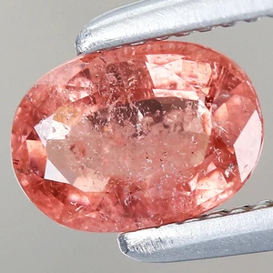 0.39ct 5.4x3.9mm Oval Natural Oraneg Rubellite Tourmaline Mozambique, Africa - Picture 1 of 4