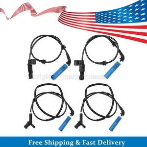 4 PCS ABS Wheel Speed Sensor Front & Rear For BMW E46 325i 330i 325Ci 328Ci M3 - Bild 1 von 6