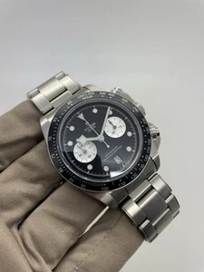 2023 Tudor Black Bay Chronograph Black Dial 41mm Steel Auto Watch 79360N B+P - Picture 1 of 12