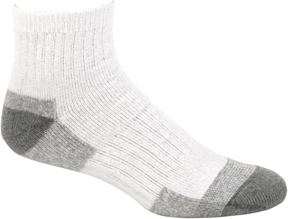 Fruit of The Loom Men's 6 Pair Full Cushion Work Gear Short Boot White Size 0