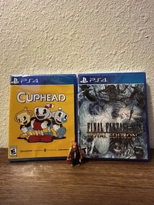 Sealed PlayStation 4 PS4 Game Lot Of 2 Cuphead Final Fantasy XV Royal Edition - Picture 1 of 7