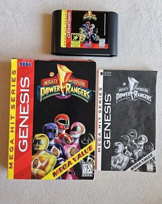 POWER RANGERS MEGA HIT SERIES RARE VARIANT SEGA GENESIS COMPLETE IN BOX - Image 1 of 4