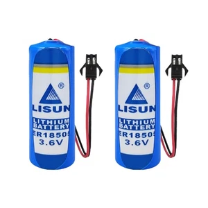2x Batería Li-ion No Recargable 3.6V ER18505 3600mAh con Enchufe Negro SM - Imagen 1 de 3