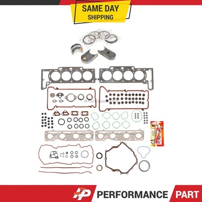 Juego completo de juntas rodamientos anillos aptos 06-11 Buick Lucerne Cadillac DTS 4,6 L DOHC Foto 1 de 4