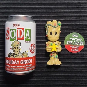 🔥 CHASE Funko Soda Holiday Groot GITD Glow Guardians mit Dose + Einsatz - Bild 1 von 3