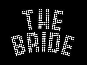 Hotfix Rhinestone Motifs Diamonte Wedding Transfers "The Bride" - Style -4 - Picture 1 of 1