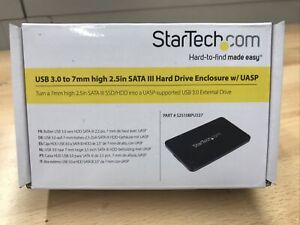 StarTech USB 3.0 to 7mm High 2.5in SATA III Hard Drive Enclosure w/UASP