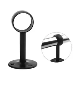 3 - 1 Inch Curtain Rod Ceiling-Mount Bracket, Stainless Steel Flange Rod Holder - Picture 1 of 5