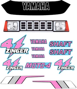 Pink 1984-1985 YF60 4-ZINGER Graphics Kit Decal Stickers 4 wheeler ATV graphic - Picture 1 of 2
