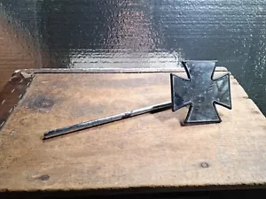 Harley Vintage Chopper Maltese Cross Mirror Knucklehead Panhead Shovelhead - Foto 1 di 8