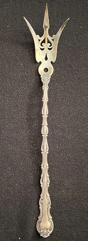 RARE Sterling KOHN & SON Lettuce Serving Fork Cover