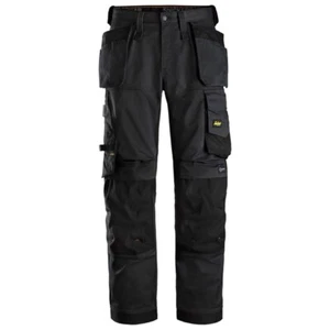 SNICKERS WORK TROUSERS 6251 LOOSE FIT ALLROUND STRETCH HOLSTER POCKET BLACK - Picture 1 of 1