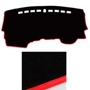Black Dash Mat Covers w/ Red Stripe for 2019 ~ 2020 MY19 MY20 KIA Picanto - Bild 1 von 7