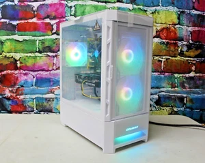 Custom RGB Gaming Desktop PC Intel Core i7 3.40 Quad 16 GB SSD Nvidia 1660 Super - Imagen 1 de 12