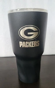 New Green Bay Packers 30oz Tumbler - Great American Stainless Steel, Matte Black - Picture 1 of 10