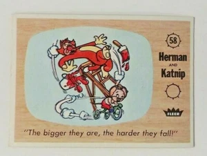 Tarjeta coleccionable Fleer Casper 1960 The Friendly Ghost/Herman and Katnip #58 - Imagen 1 de 2