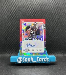 2021 Contenders Darren Hall Rookie Ticket CRACKED ICE Prizm AUTO SSP RC #/21