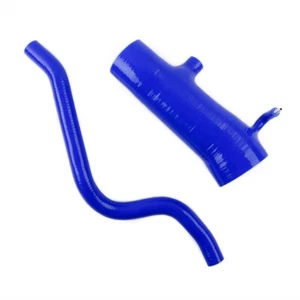 FOR LAND ROVER DISCOVERY 2 TD5 TURBO TO AIR BOX SILICONE BOOST HOSE KIT BLUE - Picture 1 of 21