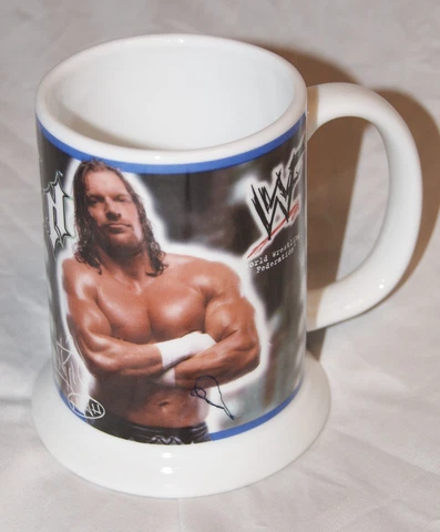 2001 Danbury Mint WWF Collector Stein mug coffee cup HHH Triple H wrestling WWE Cover