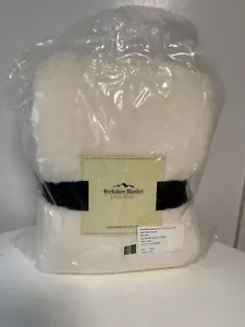 Berkshire Blanket Cream Shearloft Plush Queen New - Picture 1 of 4