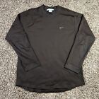 Vintage Y2K Nike Athletic Stylish Long Sleeve T-Shirt Large Embroidered Swoosh