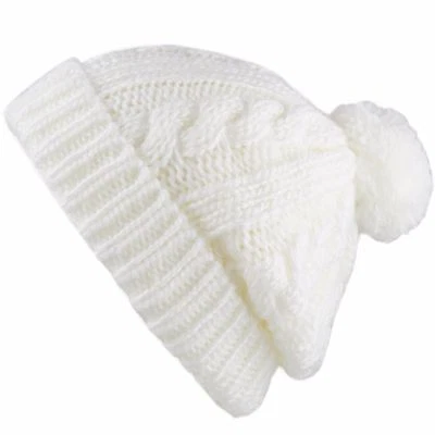 Gorro - Chapéu de inverno grosso e quente Pom Pom forrado de lã gorro 3030 - Imagem 1 de 2