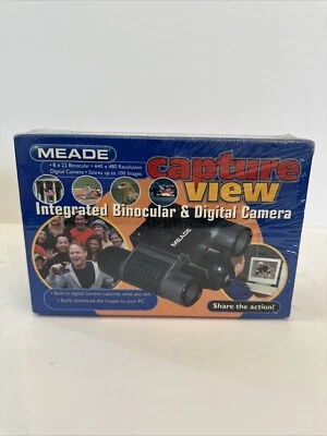 NEW Meade CaptureView 8x22 Digital Camera Binoculars CVB1001 - Image 1 of 4