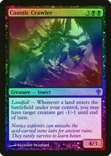 Caustic Crawler FOIL Worldwake NM Black Uncommon MAGIC GATHERING CARD ABUGames