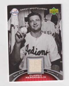 Upper Deck Sweet Spot 2007 recuerdos clásicos juego usado reliquia Early Wynn Hof - Imagen 1 de 2