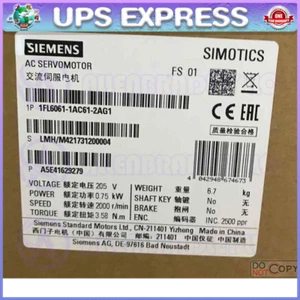 1FL6061-1AC61-2AG1 SIEMENS SIMOTICS tensione di funzionamento spedizione veloce tasse gratuite - Foto 1 di 6