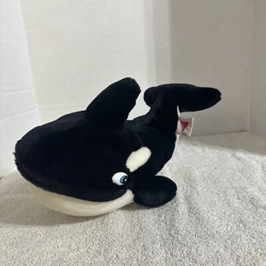 Vintage 1993 Dakin Killer Whale Orca Free Willy Stuffed Animal Plush Warner Bros - Picture 1 of 16
