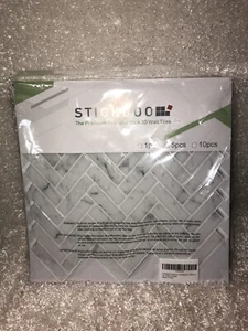 Stick Goo Peel And Stick 3D Wall Tiles 10 Pack Sheets Kitchen Bathroom Anti Mold - Picture 1 of 6