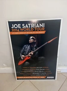 JOE SATRIANI Australian Tour 2014 Original Poster Blockmount (NOT REPRINT, RARE) - Picture 1 of 6