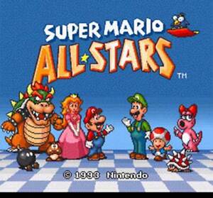 SUPER MARIO ALL-STARS - authentisches Original Super Nintendo Spiel