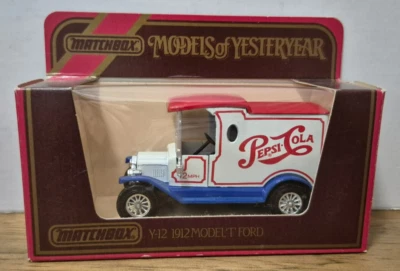 Y 12 1912 Ford Model T Pepsi Cola Models of Yesteryear Matchbox in J Box - Bild 1 von 2