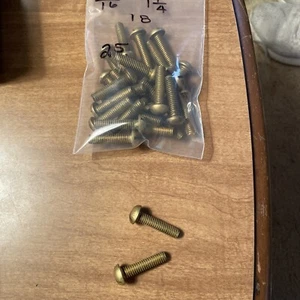 Round Head Brass Machine Screws 5/16 1 1/4” 18 - Picture 1 of 2
