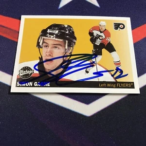 2002-03 Upper Deck Vintage Hockey #182 Simon Gagne Autograph Flyers Auto - Picture 1 of 2