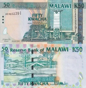Malawi 50 Kwacha 2004 P 49 AUnc - Picture 1 of 3