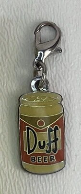 Эмалированная подвеска на молнии The Simpsons Duff для пивной банки Universal Studios - Изображение 1 из 3