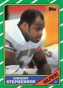 1986 Topps Football Dwight Stephenson Miami Dolphins #53 - Picture 1 of 2