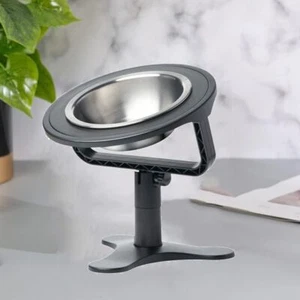 Single Metal Stand Elevated Dog Bowl Adjustable Height Feeder Bowl Holder Food# - Picture 1 of 12