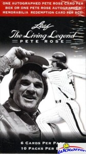 2012 Leaf Pete Rose The Living Legend Factory Sealed Box-10 Packs+AUTOGRAPH !!