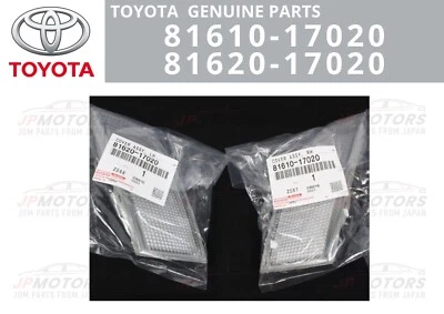 TOYOTA Genuine MR2 SW20 1990-99 Front Clear Turn Signal Lamp Lens LH RH Set New - Image 1 of 4