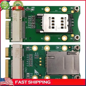 Mini PCI-E Adapter with SIM Card Slot for 3G/4G WWAN LTE WLAN CDMA GPS Card