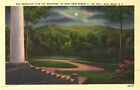 Moonlight Oer The Mountains From Robert Hall Blue Ridge Nc Postcard