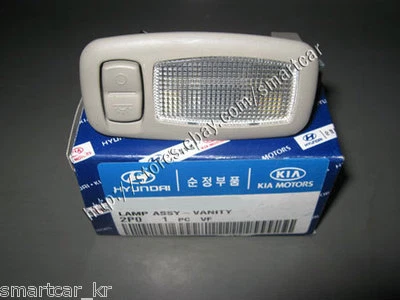 Lâmpada de vaidade para guarda-sol 2 peças (interior cinza) para 2011 2012 2013 KIA Sorento - Imagem 1 de 2