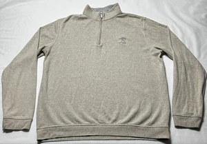 Pull homme Keeneland Peter Millar moyen 1/4 fermeture éclair course de chevaux couche golf - Photo 1/9