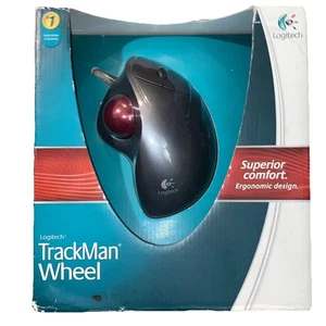 NOS USB Wired Logitech Trackman Wheel Mouse Sealed 2008  904353-0403 - Picture 1 of 5