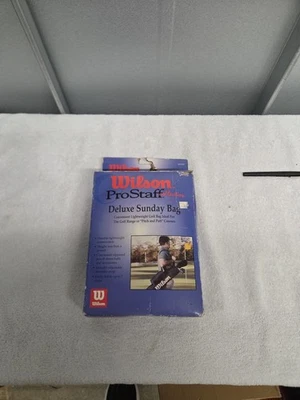 Wilson Deluxe Sunday Golf Carry Bag Lightweight Black ProStaff Collection New - Image 1 of 4